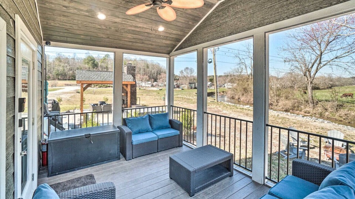 Morganton House | Serene Tiny Home Retreat in Gated Rural Haven