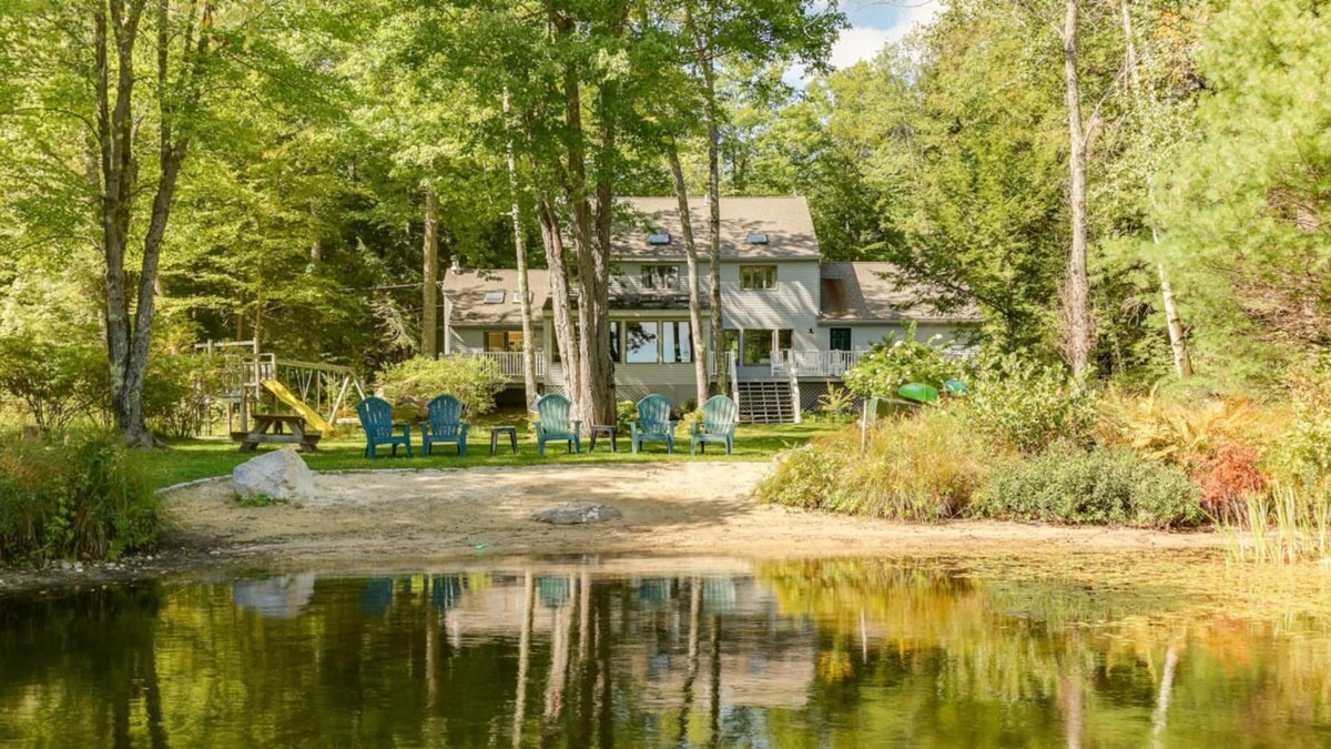 Moultonborough House | Serene Winnipesaukee Sanctuary with beautiful views of the Cove and Fire Pit