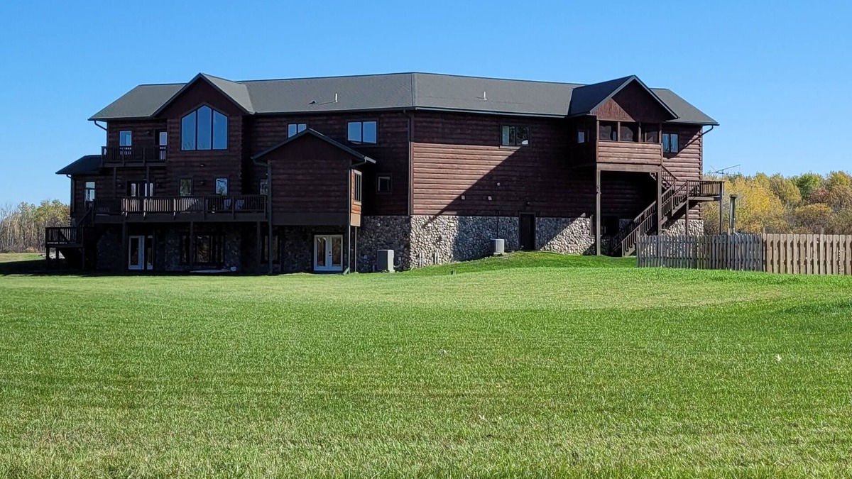 Hillman House | Serenity Lodge, large luxury true log estate up north on 75 acres