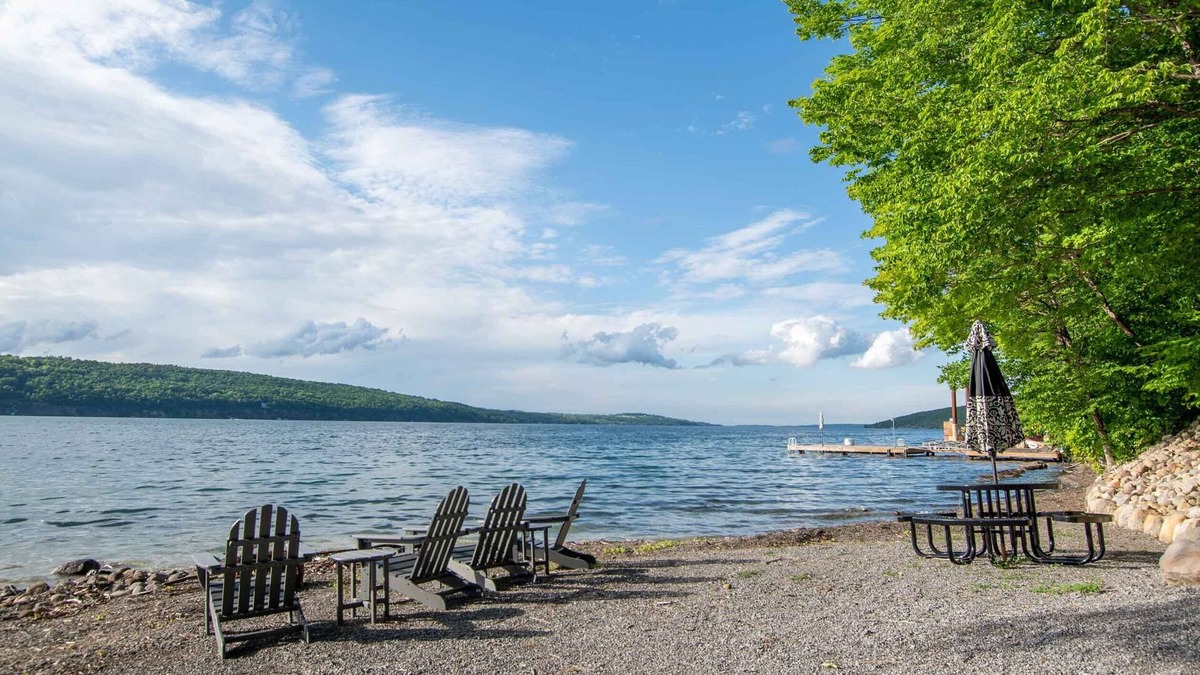 Rushville House | Shale Point Beach: "200ft of Prime Canandaigua Lakefront!"