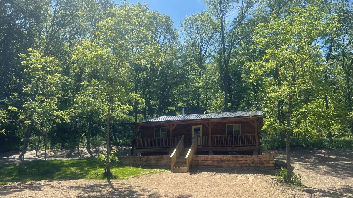 Gays Mills Cabin | Shalom cabin with private hot tub, Shalom Cabin