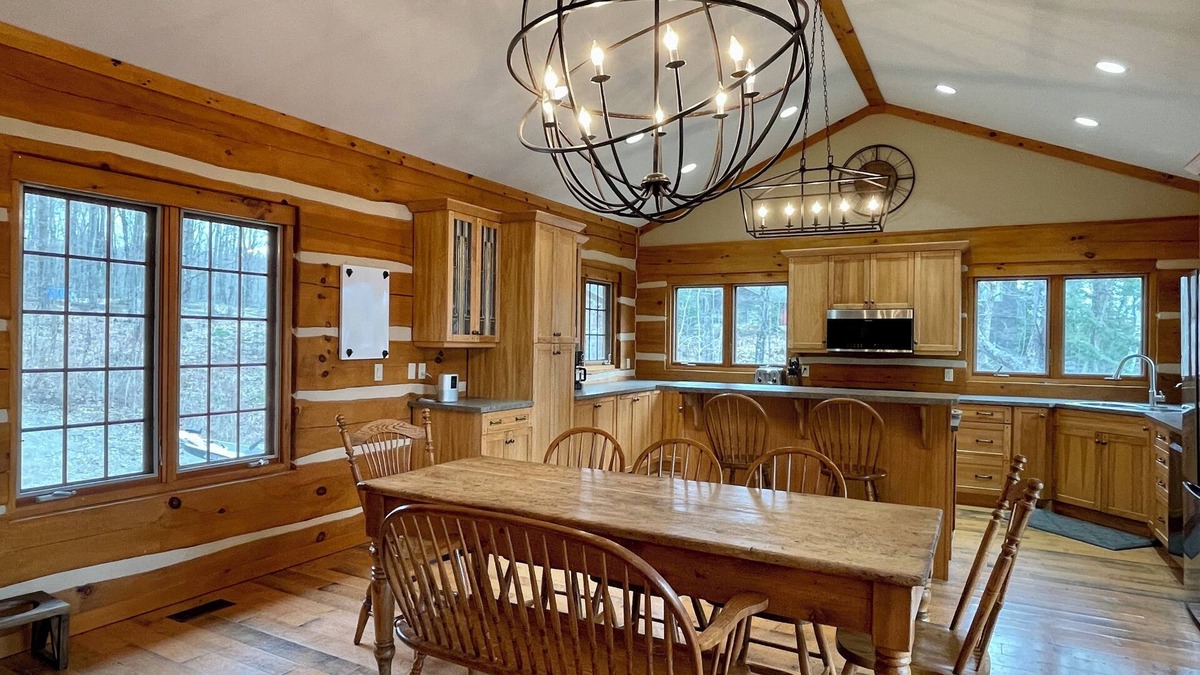 Eagle Lake Cabin | Shangri-Log: Cabin on Moose Lake with Sauna, Hot Tub, Dock