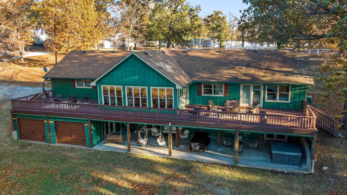 Grove House | Shared Hot Tub, Pool & Dock: Lakefront Grove House