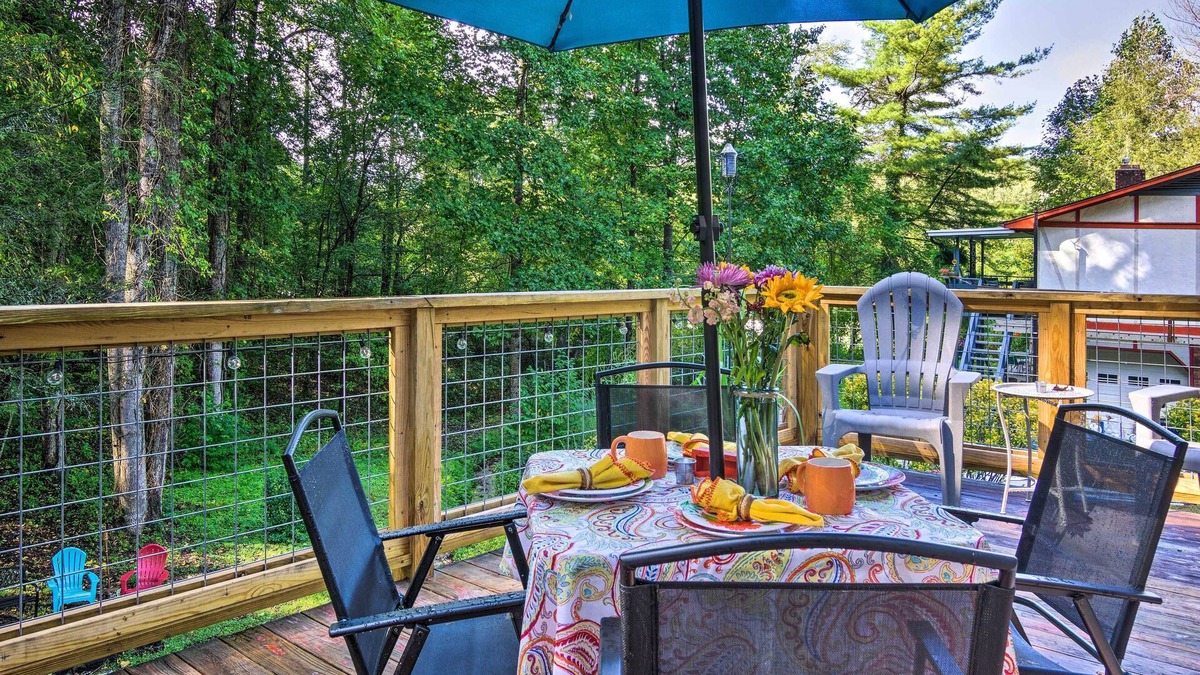 Hendersonville Cottage | Shaw Creek Cottage w/Fire Pit & Forest Views