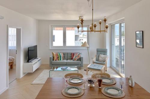 Nove Mesto Apartment | Shiny Stay with Balcony & Private Parking