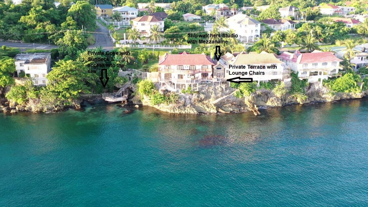 Tower Isle Apartment | Ship watchers Oceanfront Tiny House Retreat with Mezzanine and Private Jetty
