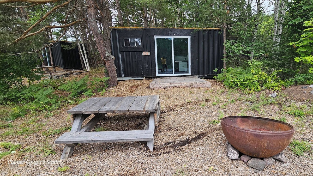 Mohawk Cabin | Shipping contain conversion into cozy copper Country cabin!!