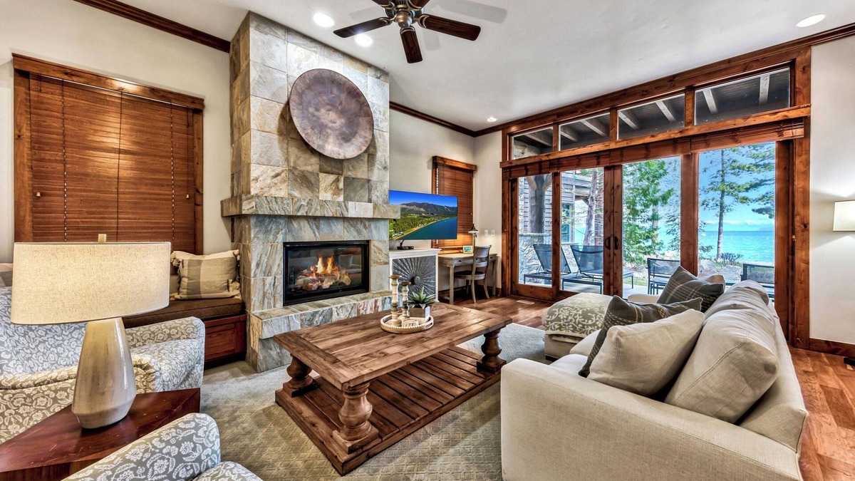 Sierra Shores Condo | Sierra Shores Five - Lakefront Comfort, Pool, Spa, Gym, A/C!