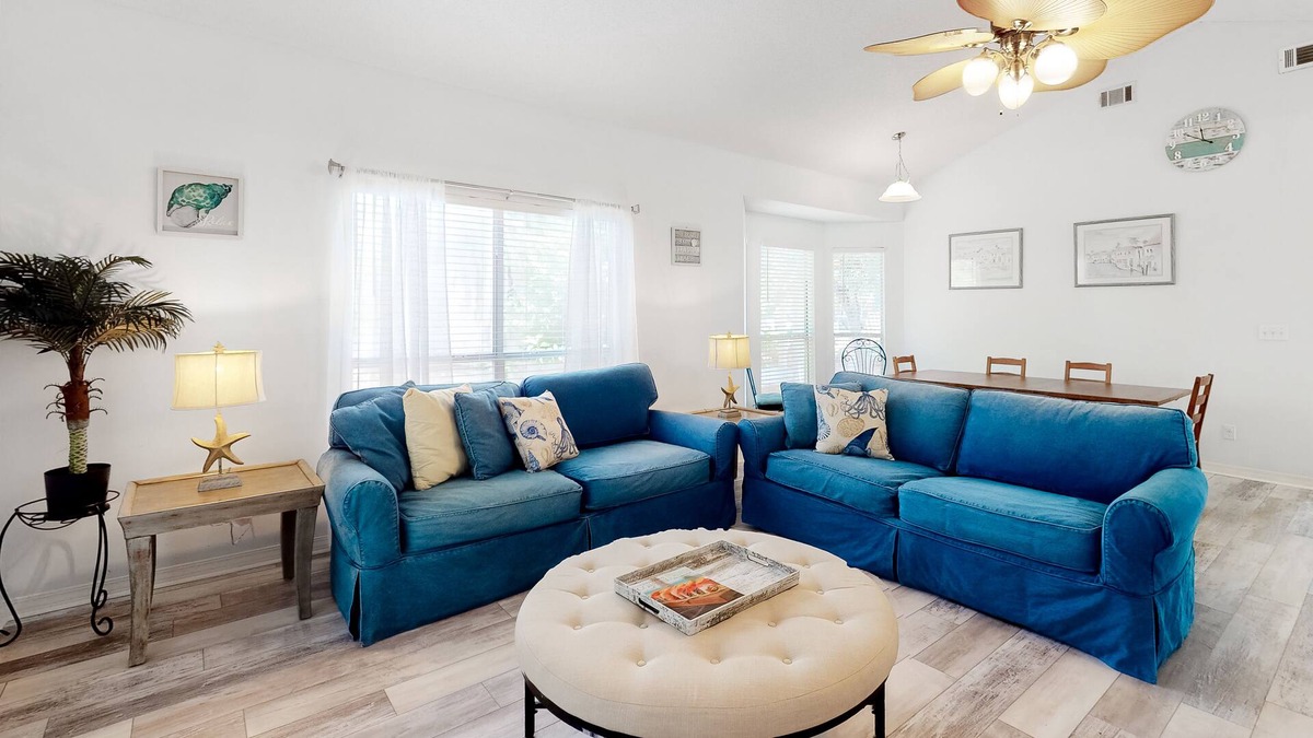 Clipper Cove House | Single-level home near beaches with a washer/dryer & central AC plus pool access