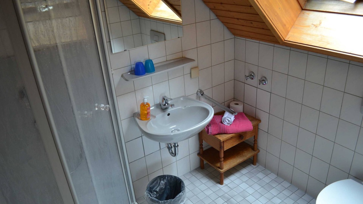 Ohlsbach Apartment | Single room with WC and shower/bath - Guesthouse Tagescafe Eckenfels