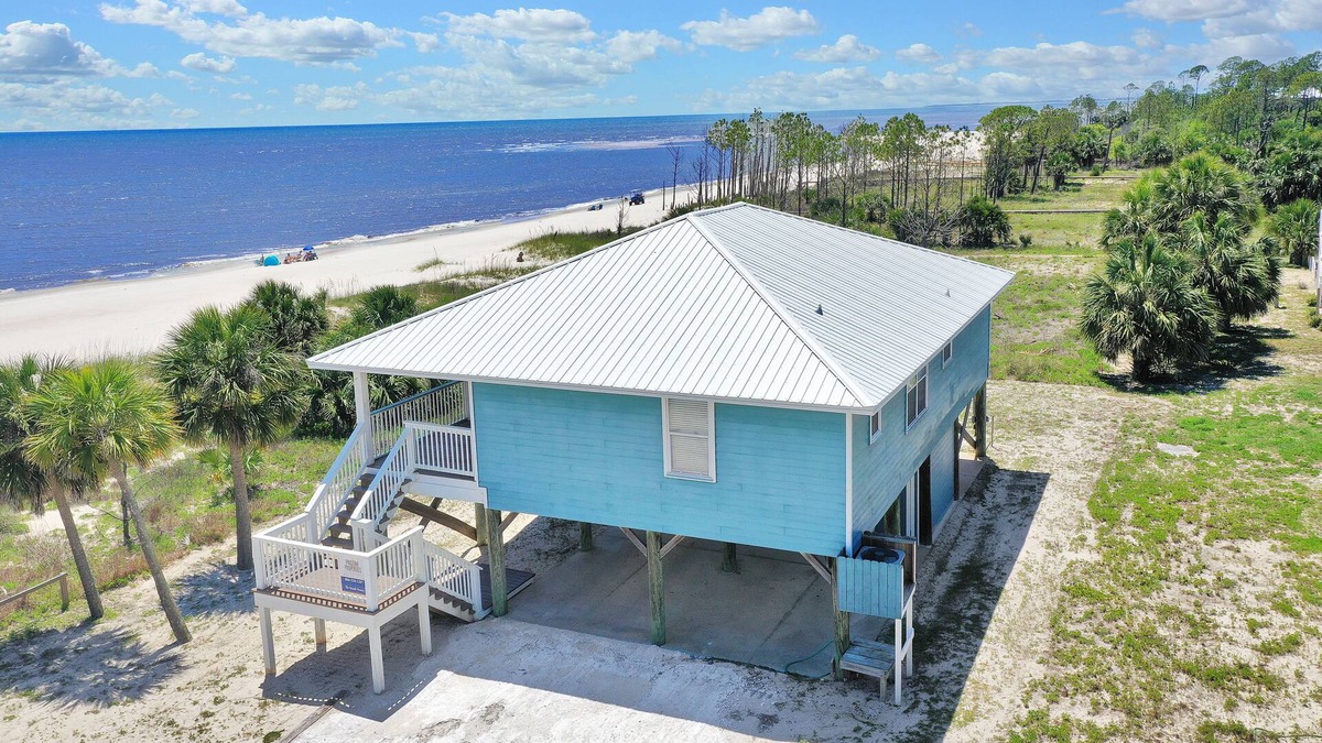 Indian Pass House | Sit Gulf Front On The Screen Porch At Indian Pass, Single Level Home