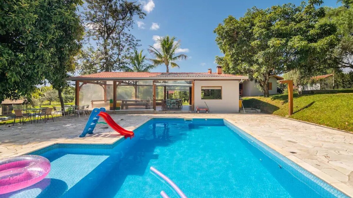 Braganca Paulista House | Sitio Fácil Acesso com Stand up Paddle e Parquinho com Cama Elástica