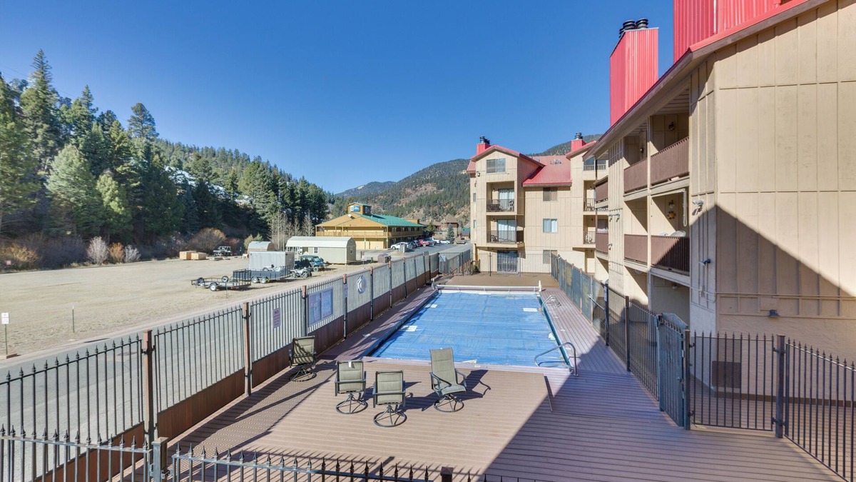 Taos Ski Valley Apartment | Ski-in Red River Retreat: Balcony, Mountain Views!