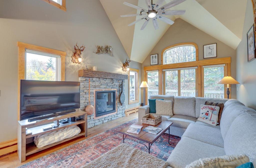 North Troy House | Ski-InandSki-Out with Sauna in Jay Ski Peak Resort!