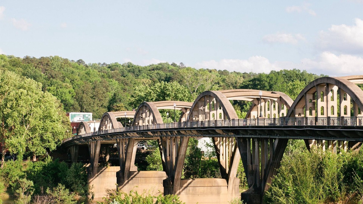 Wetumpka Apartment | Sky views of the famous downtown Wetumpka!
