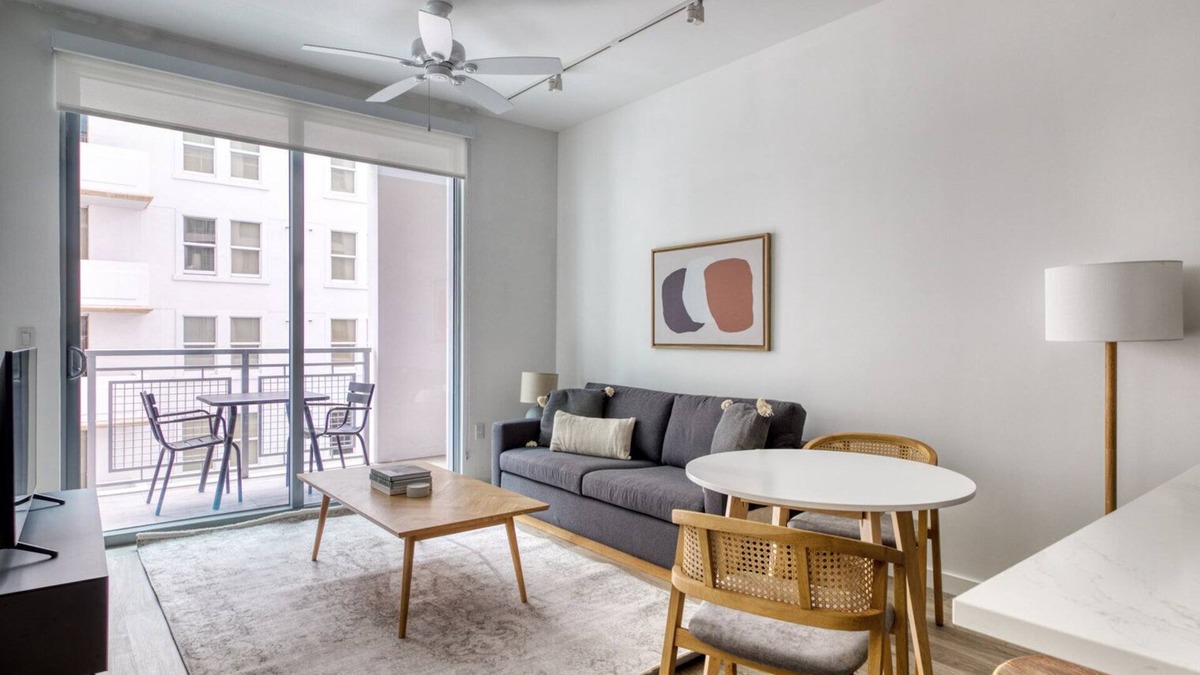 Industrial Section Apartment | Sleek Coral Gables 1BR w/W/D, Pool & Gym, near Shops, by Blueground