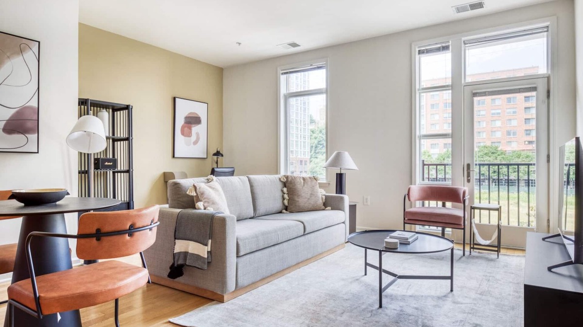 Hoboken Apartment | Sleek Hoboken 1BR w/ Gym, W/D & Elevator, near Waterfront, by Blueground