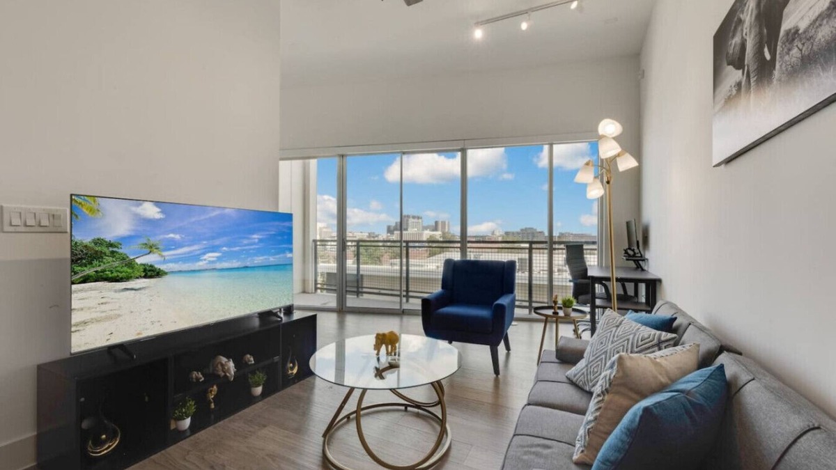 Cedars Apartment | Sleek loft style 2BR I Gym I Parking I Workspace
