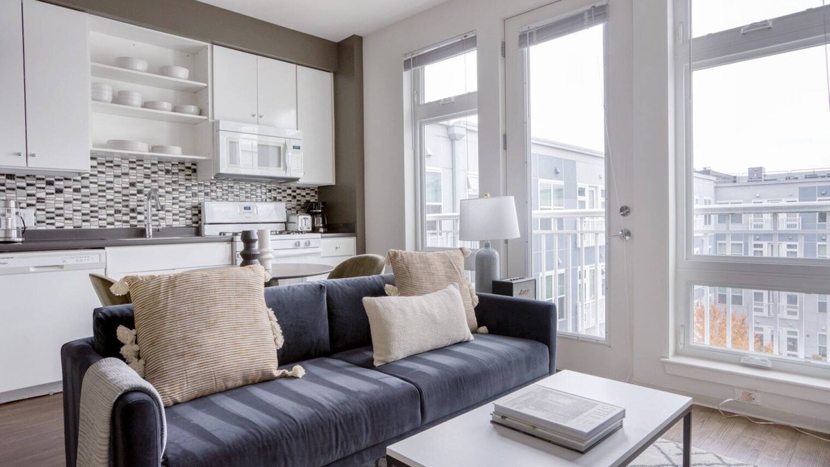 Assembly Square Apartment | Sleek Somerville Studio w/W/D, nr Assembly T, by Blueground
