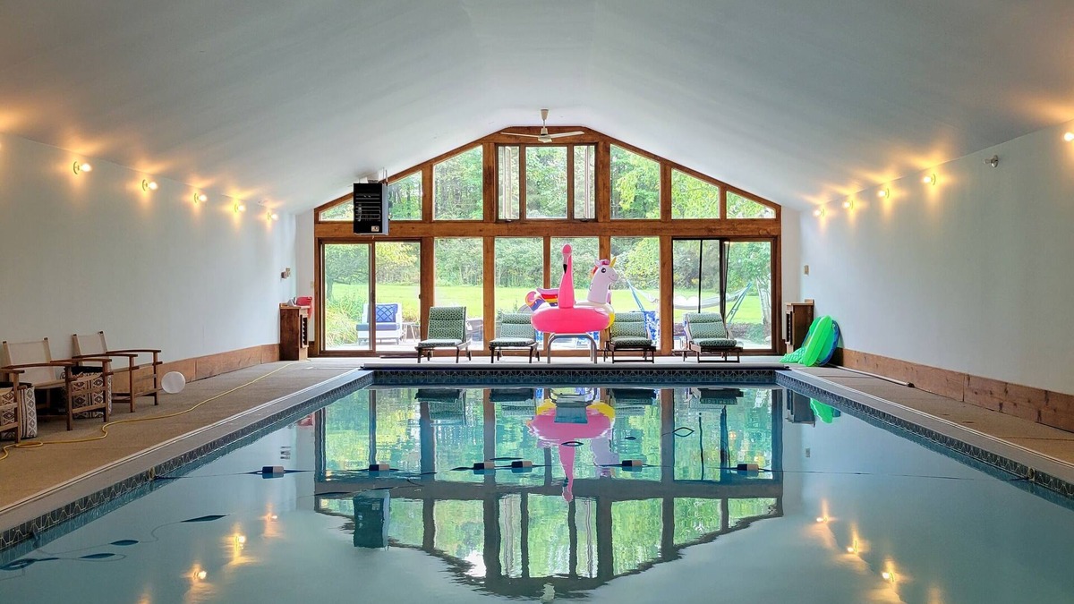 Eden Apartment | Sleepover Studio w Heated Indoor Pool in Rural WNY - Up to 10 Guests - Go Bills!