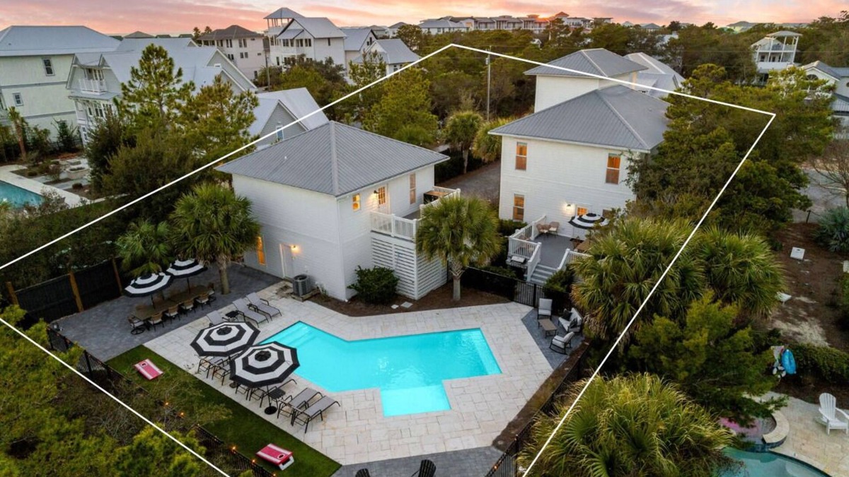 Seacrest House | Sleeps 21! Private Pool, Game Room, LSV, Bikes, & Carriage House!