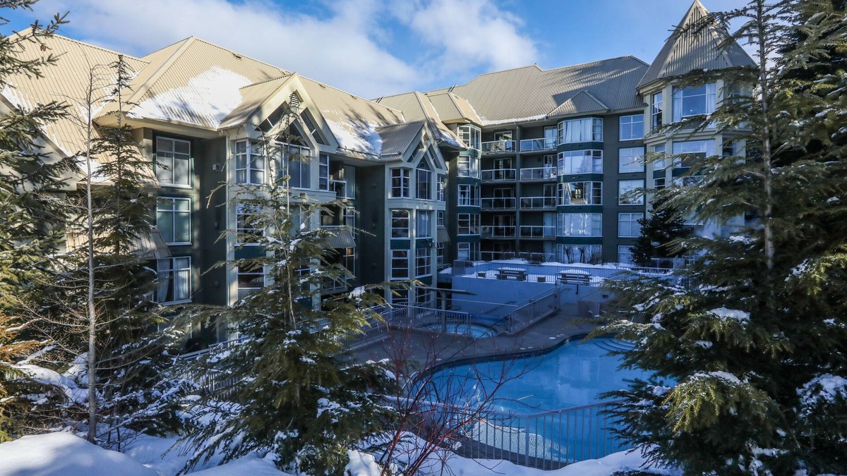Upper Village Cabin | Slopeside Ski In/Out, corner unit, forest view | Pool & Hot Tub, great for families | Calling in NA