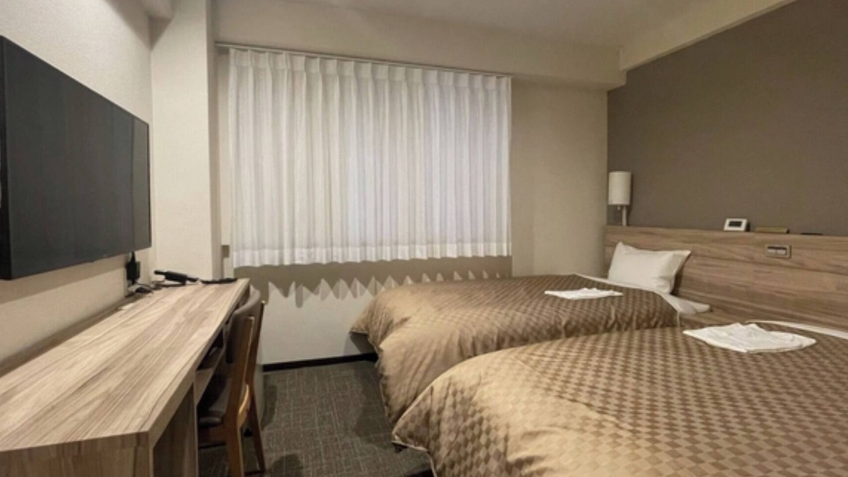 Ritto Hotel | Smoking Twin Room Main Building Room only Standard Plan/Kusatsu Shiga