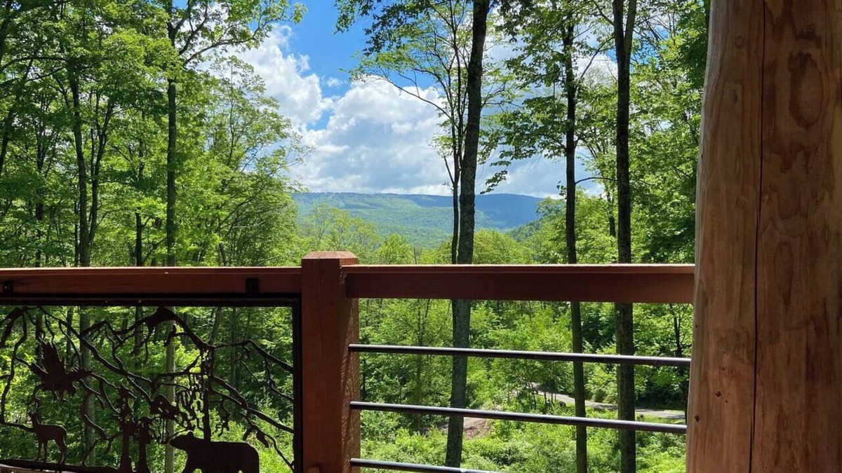 Slatyfork Farm House | Snowshoe View Log Cabin | Hot Tub & Mtn Luxury