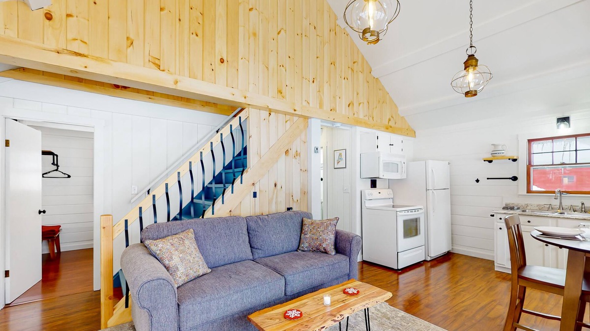 Stratton Cabin | Snug cabin in trees with fireplace & W/D near skiing, hiking, & lake - dogs OK
