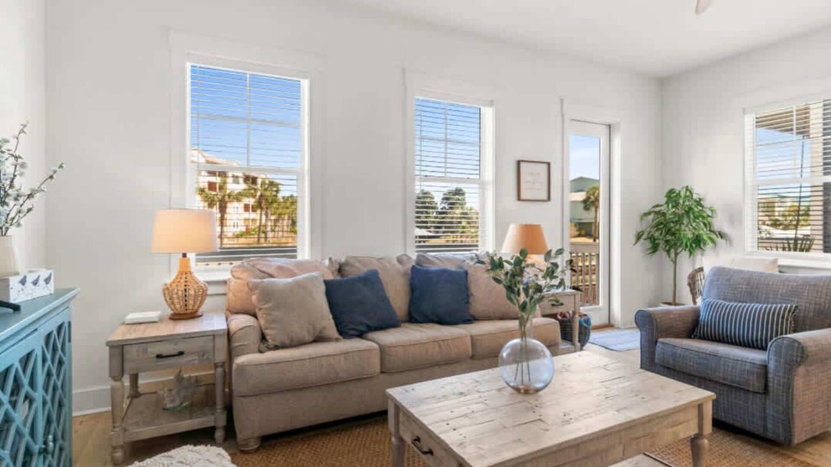 Waterside Village House | Sol Shine Gulf-View Retreat Steps from the Sand