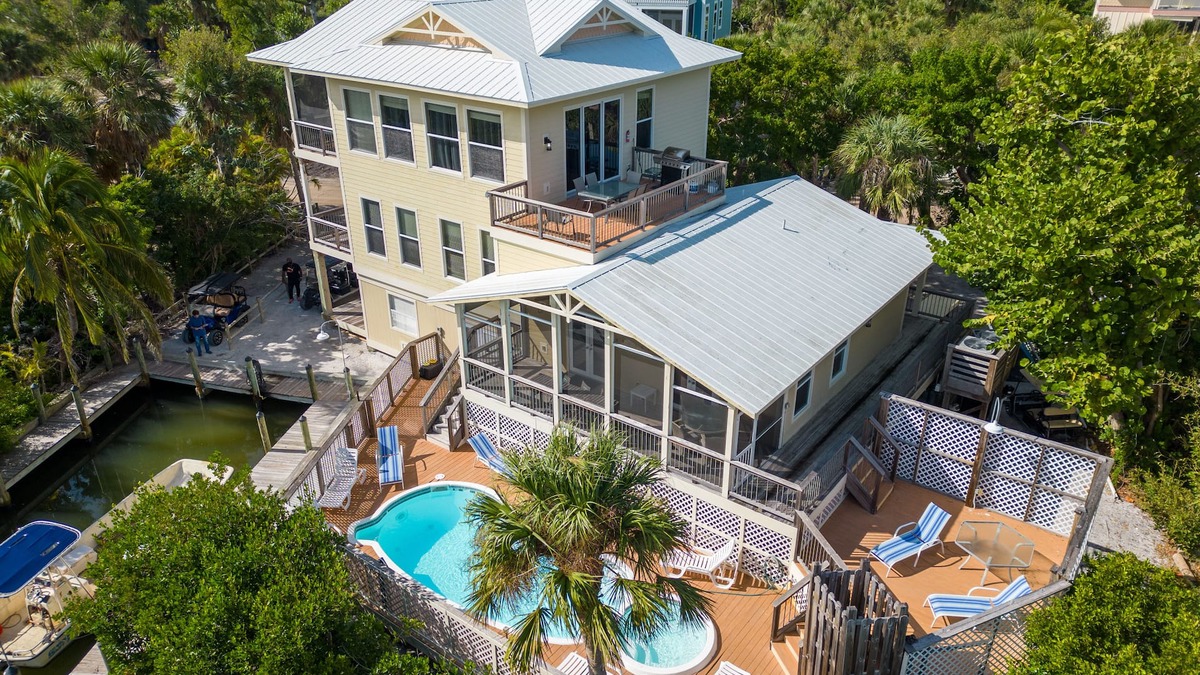 Jose's Hideaway House | Solitude North Captiva, Carts, Dock, Private Pool, Club, Sleeps 12