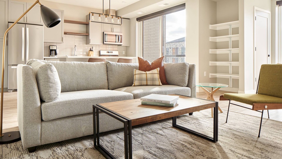 Mill District Apartment | Sonder at Vicinity | Extended Stay 2BR Apartment w/ Balcony & Parking