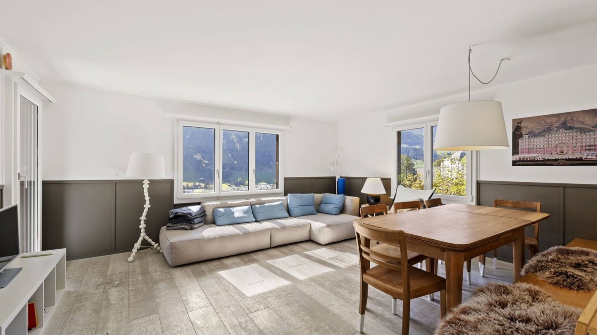 Engelberg Ski Chalet | Sonnig Stylisches Chalet Ferienhaus in Engelberg mit 180 Grad Aussicht