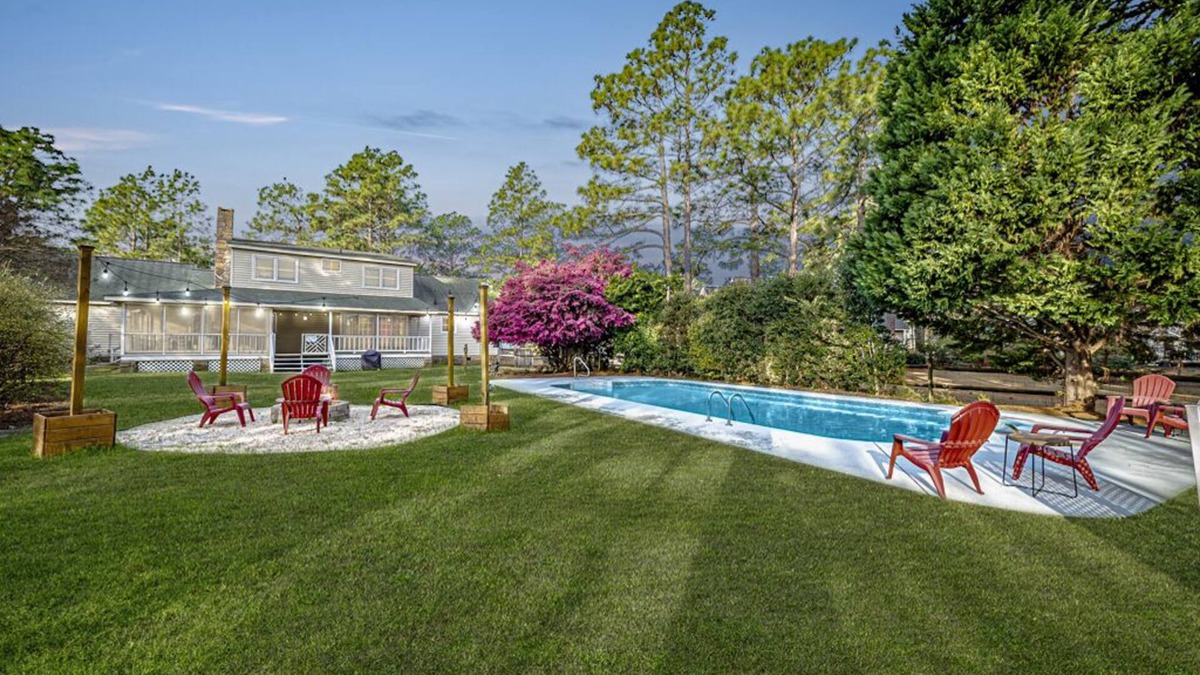 Southern Pines House | SoPi Home With a Relaxing Pool and Fire Pit