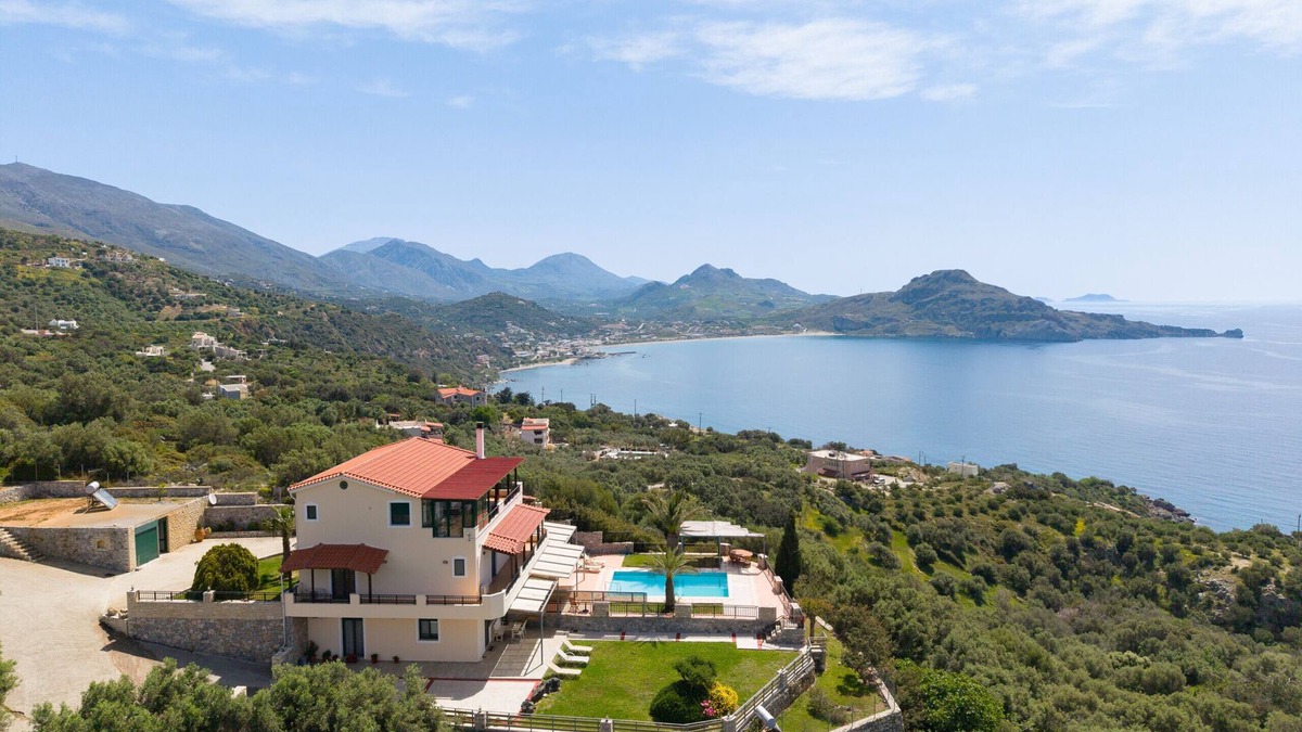 Agios Vasileios Apartment | Souda bay loggia,Great views,Pool,Plakias