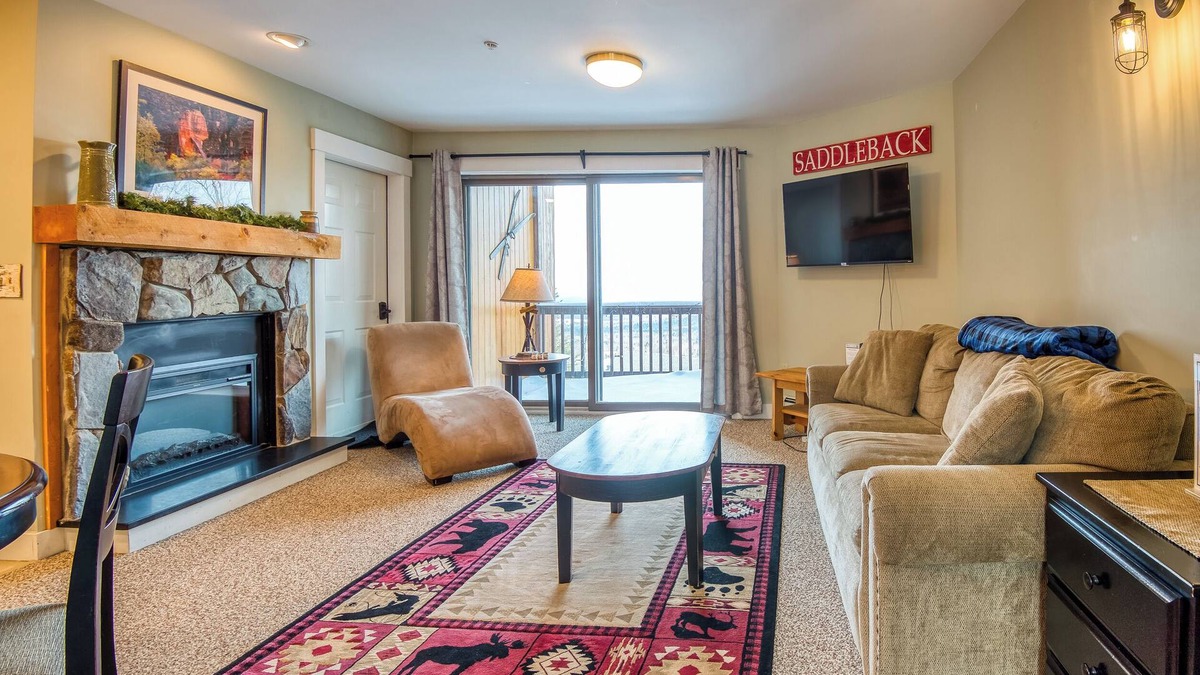 Rangeley Condo | South Branch 7-2 | Cute and Cozy Ski-in/Ski-out Condo at South Branch