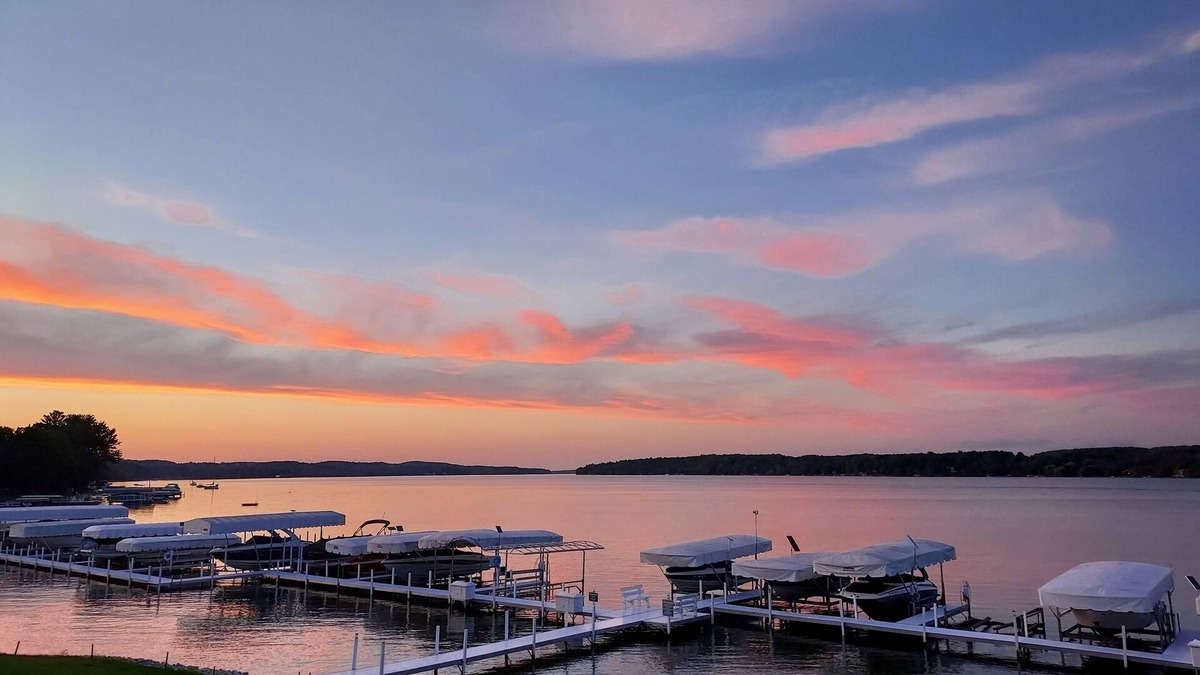 East Jordan Condo | South Shore Haven - Lake Charleviox Waterfront Condo