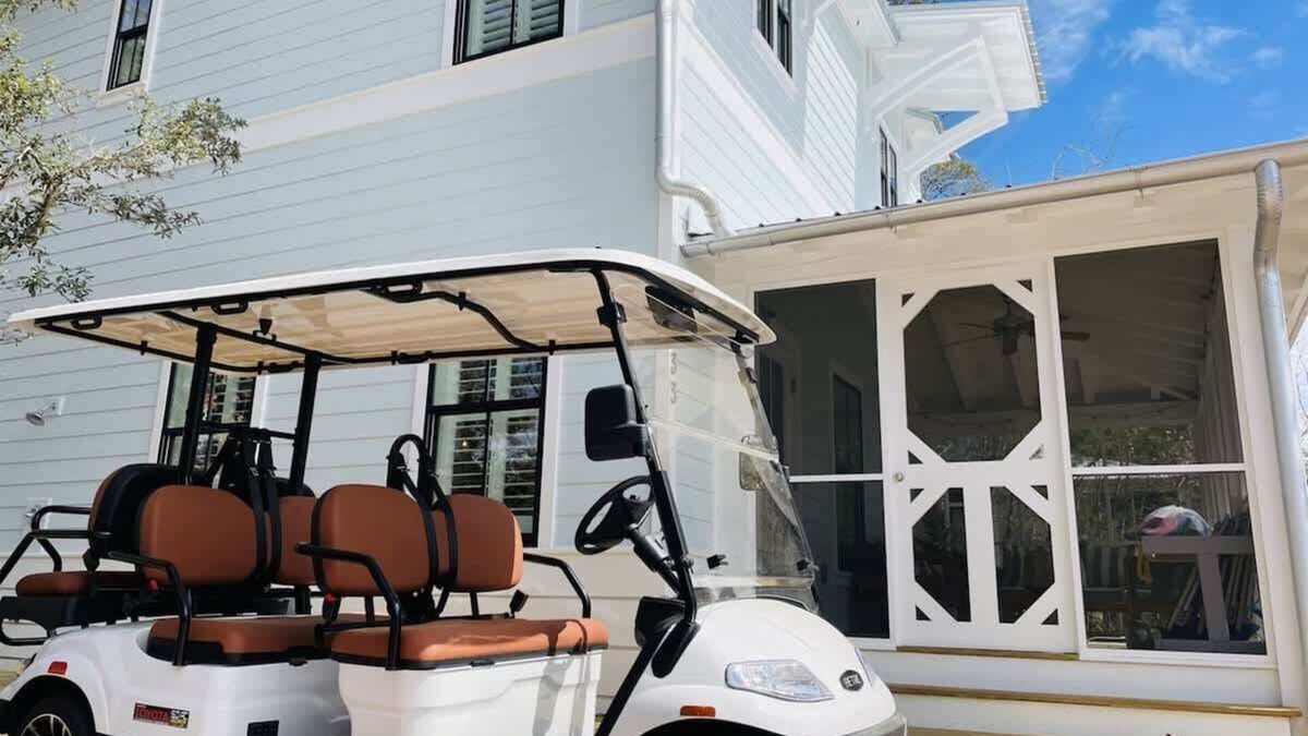 Seacrest House | Southern Tides 4BR/4.5BA | Sleeps 14 | Golf Cart