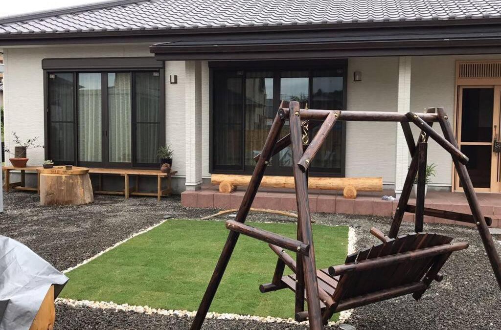 Kikugawa Apartment | SOZENSYA 駅、高速インターに近い新築日本家屋です。庭が広く、BBQも楽しめます。