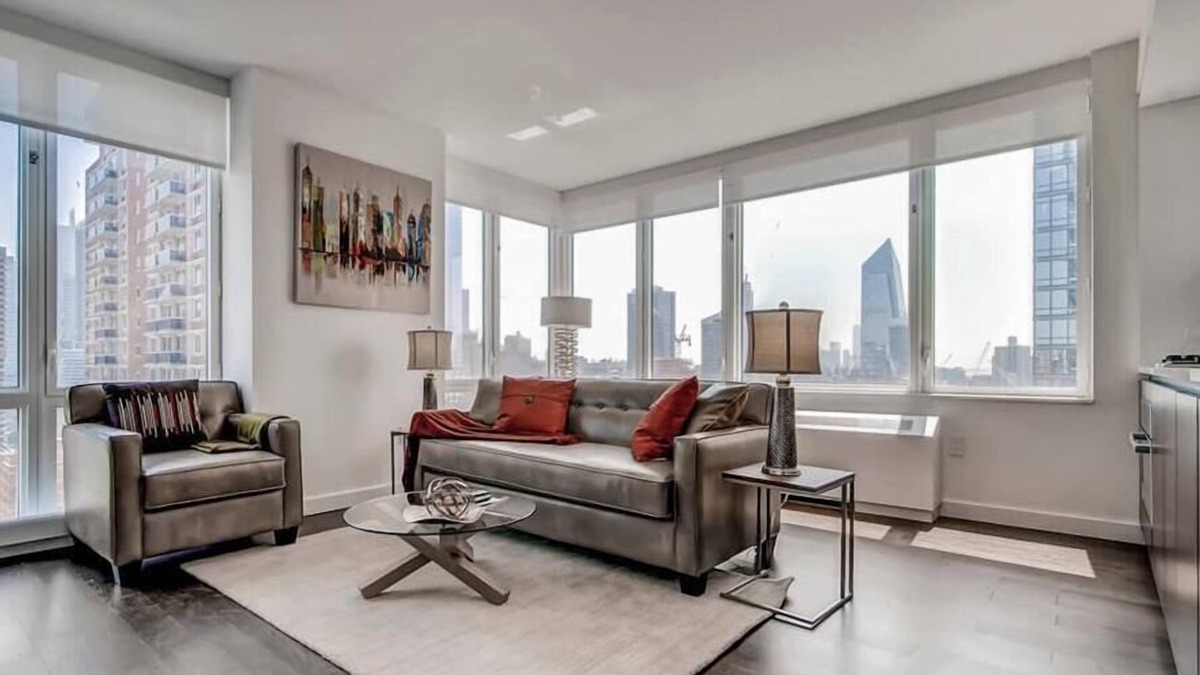 Hell's Kitchen Apartment | Spacious 1BR | Full Kitchen | Washer/Dryer | Balcony | by GLS