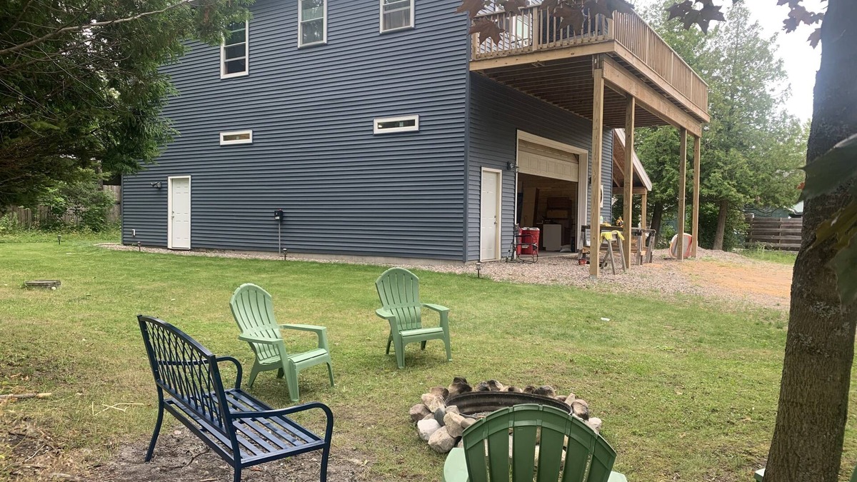 Cedarville House | Spacious 2 br cottage with expansive deck, firepit, hammocks, and more!