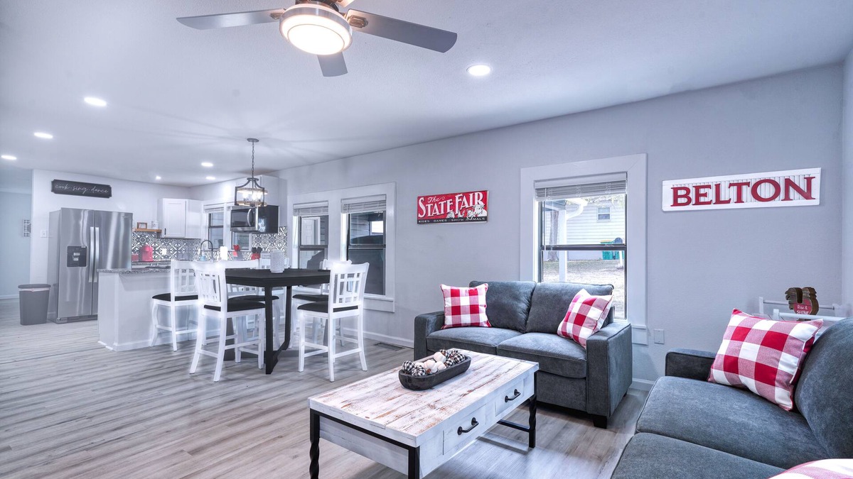 Belton House | Spacious 3/2, Gameroom mins DT Belton & Temple