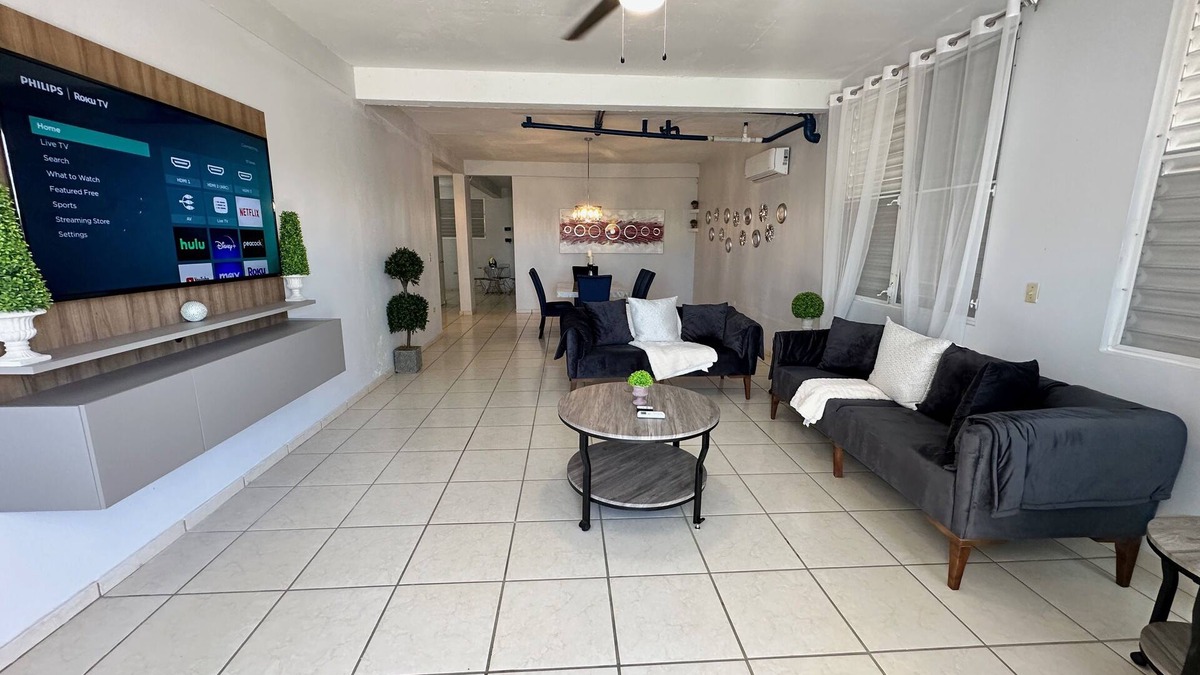 Cabo Rojo Apartment | Spacious 3 bdr/2 bath apartment near Buye and La Mela, full A/C, WiFi, sleeps 8