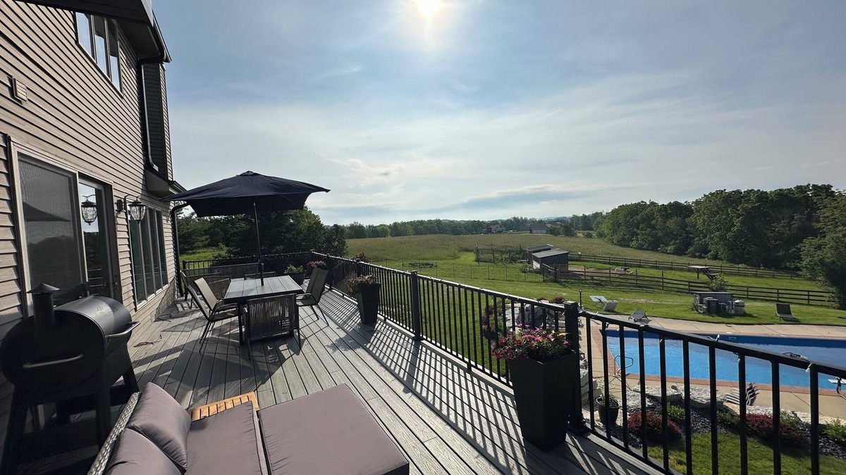 Belleville House | Spacious 5-bedroom house sleeps 14 with pool, hot tub, sauna and more!