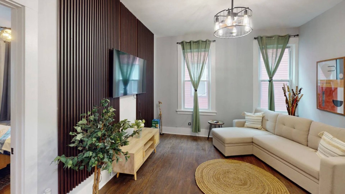 Irvington House | Spacious 6-bedroom townhome in charming Irvington with AC and Parking