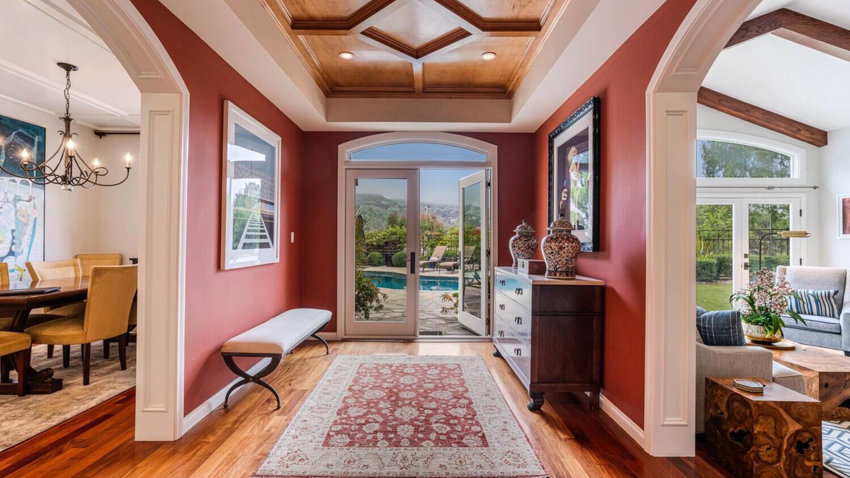 Palisades Highlands House | Spacious and Serene Family Home with Pool in Gated Pacific Palisades community