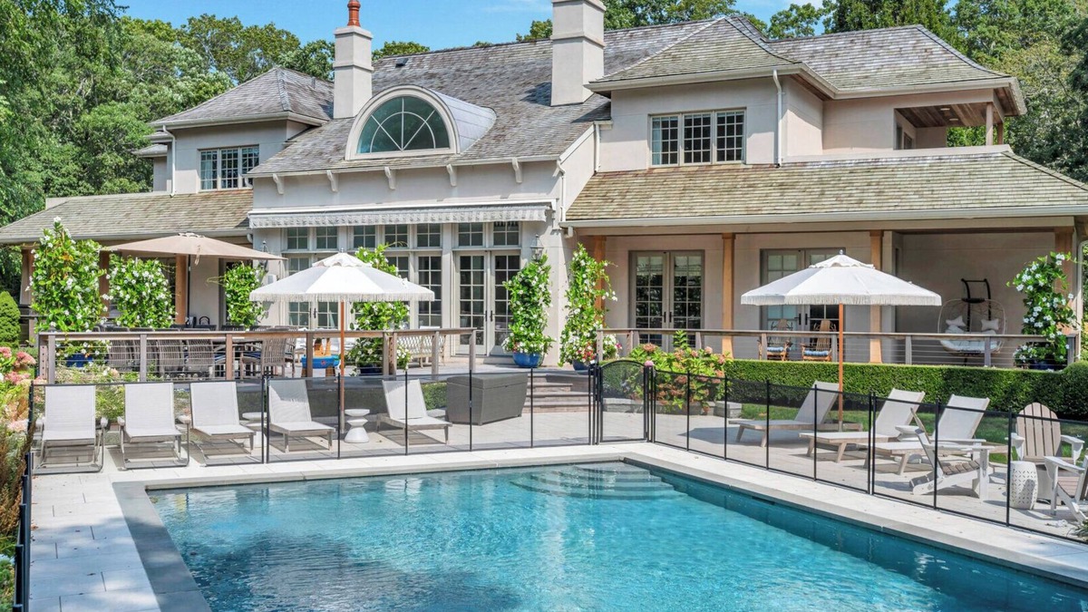 Southampton House | Spacious & chic Southampton estate with heated pool, fire pit &.