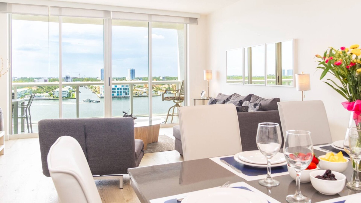 Sunny Isles Beach Condo | Spacious condo on high floor with amazing bay & city views. WIFI + Parking