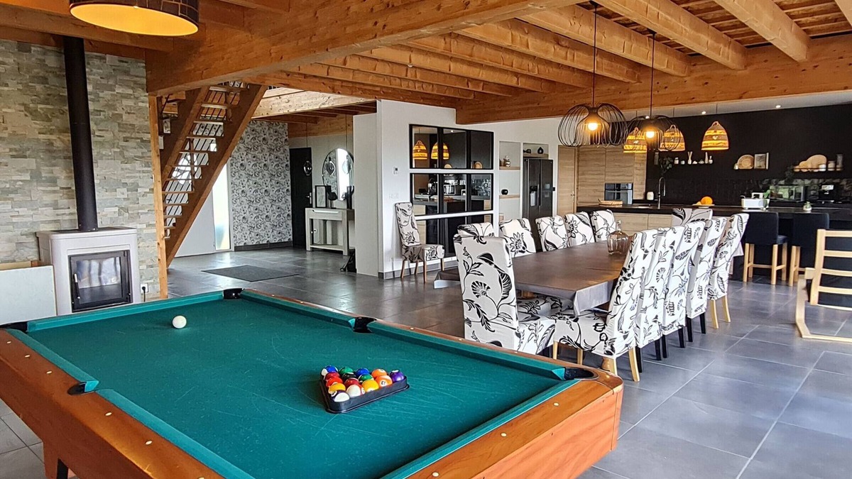 Favieres Cottage | Spacious contemporary house with panoramic terrace and heated pool