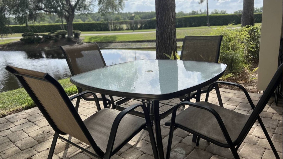 Wesley Chapel Condo | Spacious Corner Unit – 3BR Ground-Floor Condo w/2 Patios, Smart TVs & Scenic Pond Views